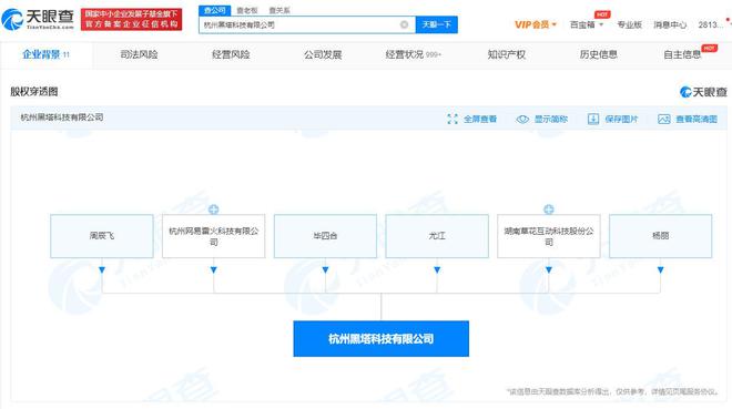 網易雷火投資成立黑塔科技，深耕動漫游戲與數字創意軟件開發
